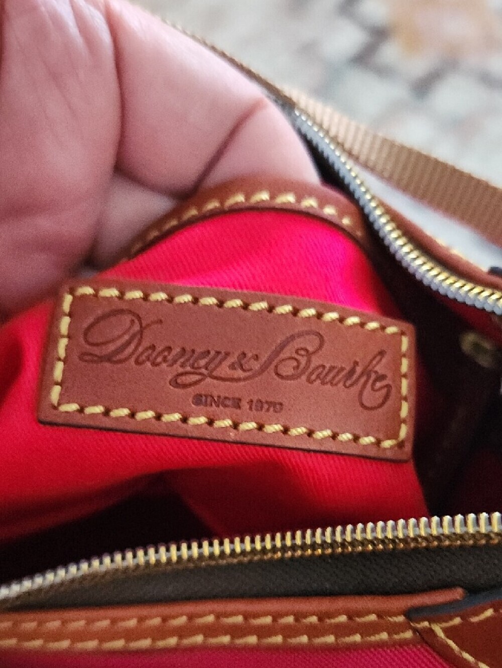NWT Dooney & Bourke Pink Nylon Mini Hobo Bag Y2K Preppy Purse - Picture 12 of 14